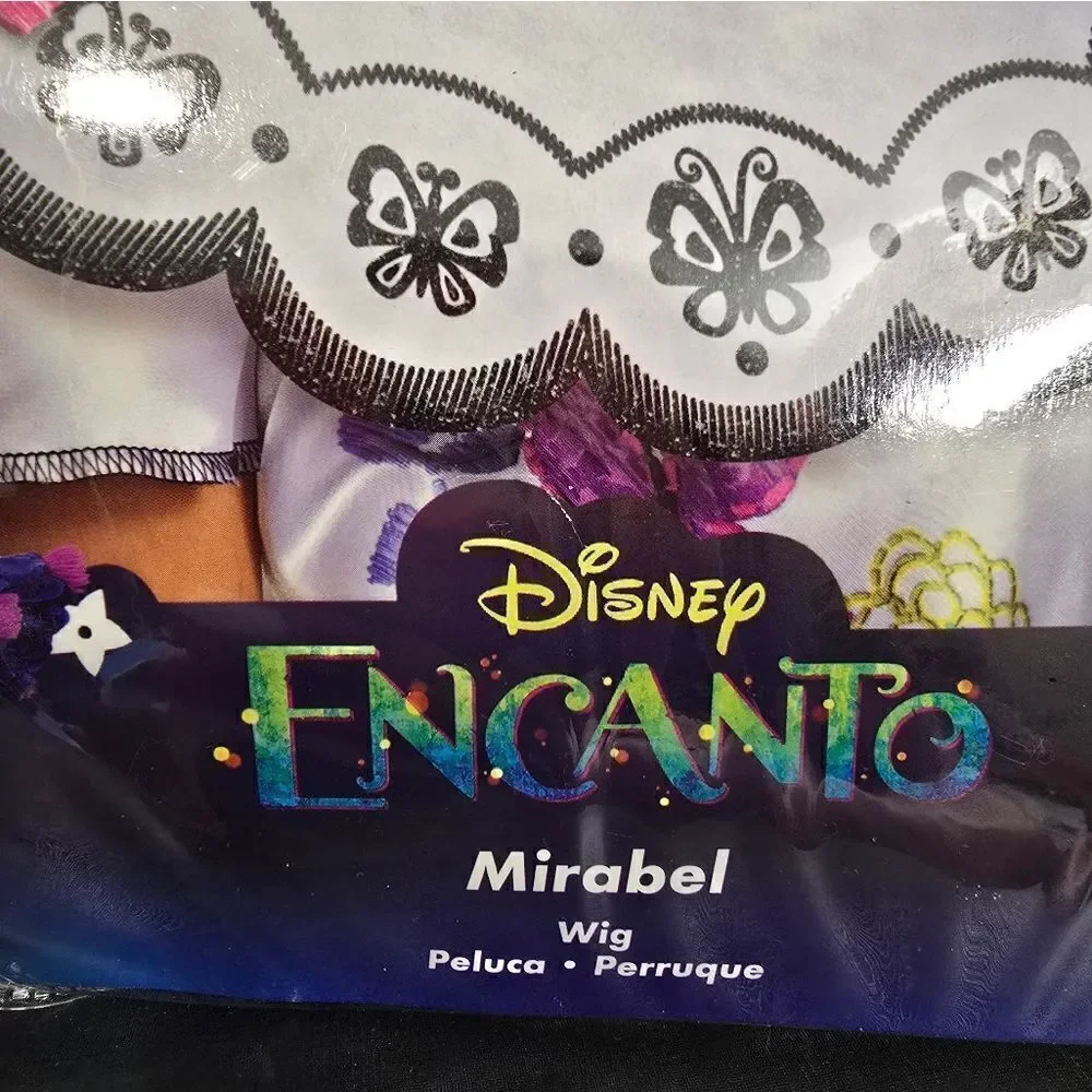 Kids Disney Encanto Mirabel Madrigal Halloween Costume Dress Up Wig, New